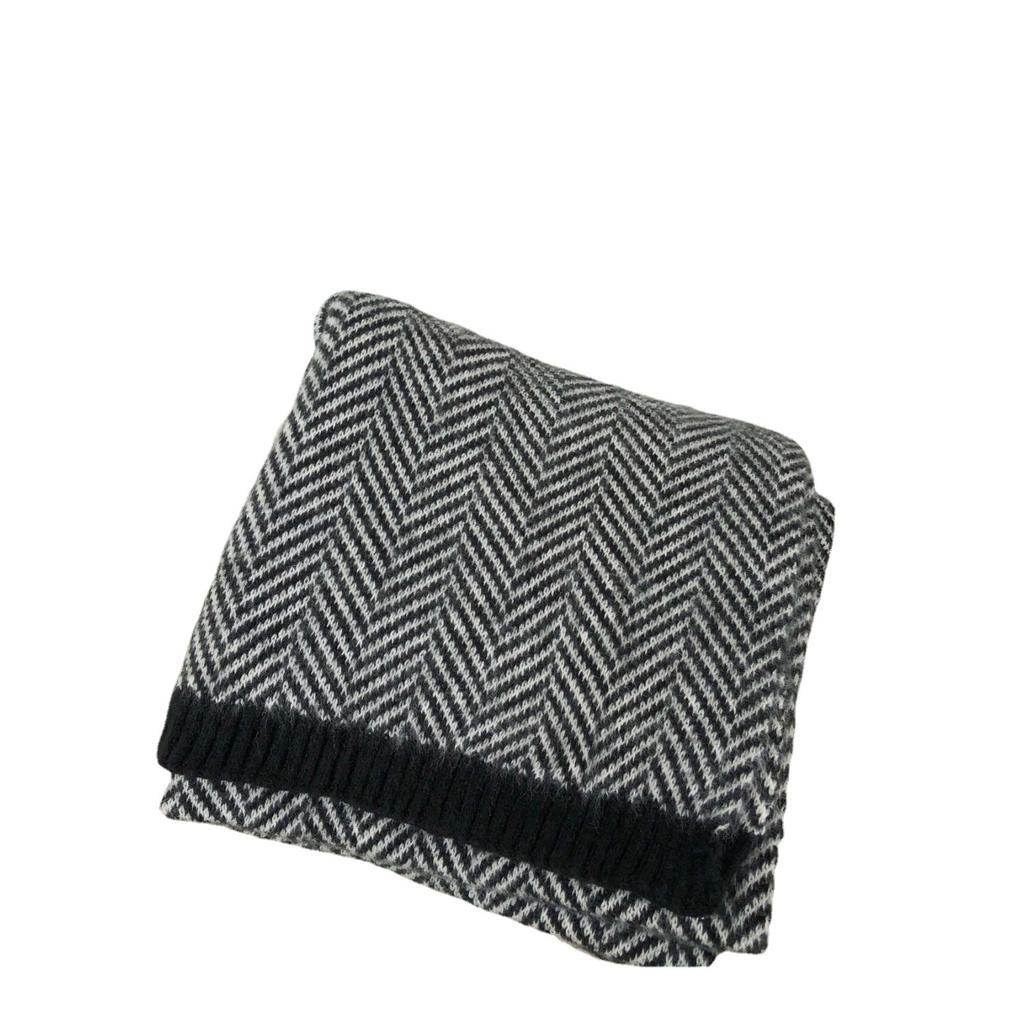 Herringbone scarf color matching warm scarf imitation cashmere soft feel scarf college wind wool line 100 matching