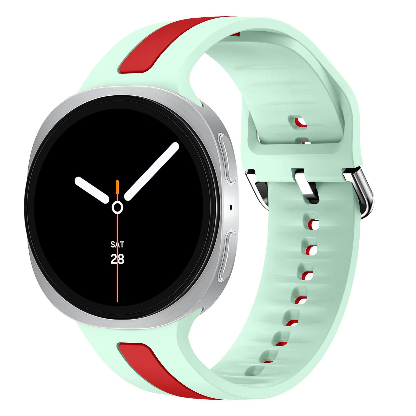 

Two-Tone silicone band for Samsung Galaxy Watch 8 classic 40mm 44mm 46mm sport Replacement Bracelet correa Galaxy Watch 8 Strap Galaxy watch 8 44mm