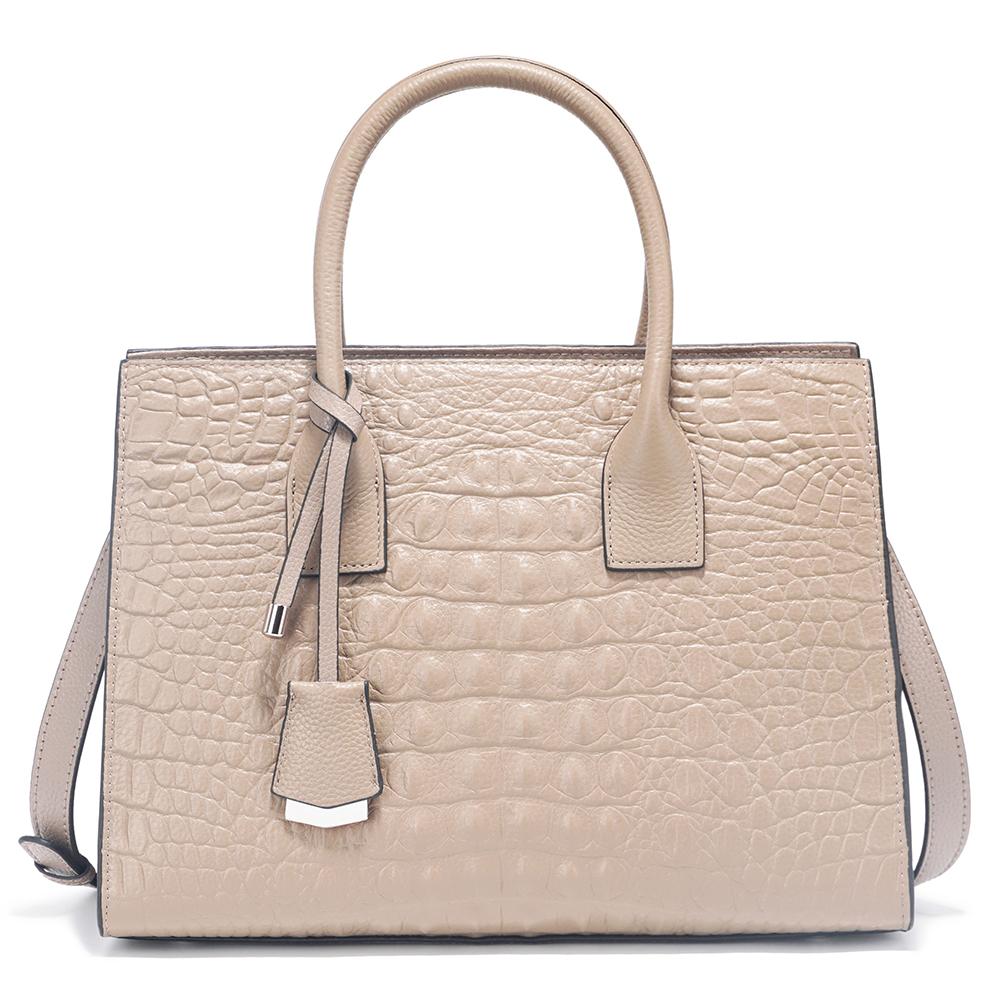 

Большая женская сумка-тоут Zency из натуральной кожи розовый