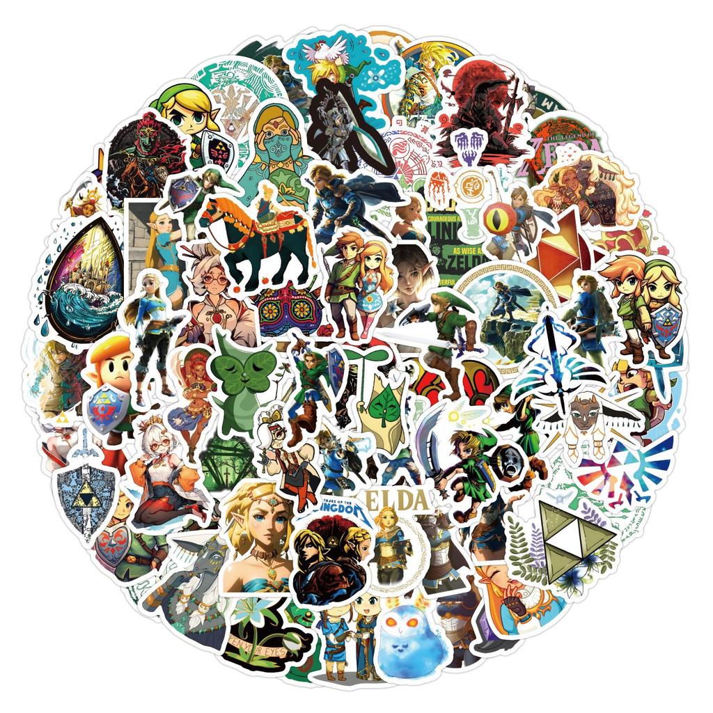 120 New Zelda Kingdom Tears Graffiti Stickers Decorate Notebook Suitcase Guitar Waterproof Stickers