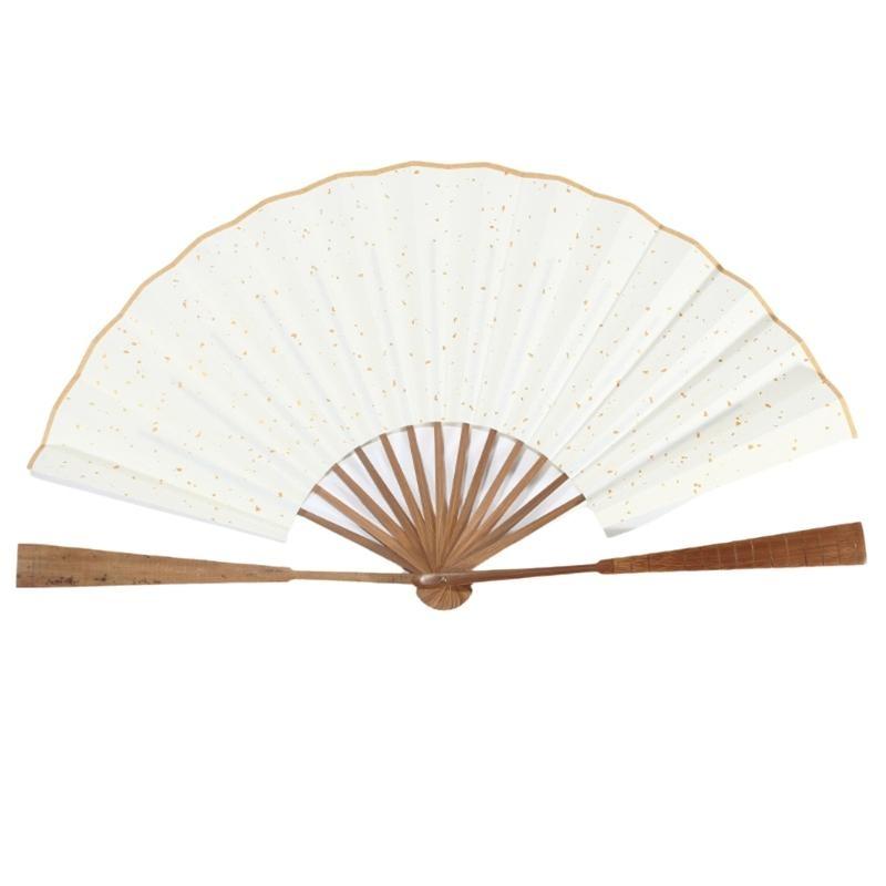 Blank Rice Paper Fan Hangings Fan Decorative Fan Folding Craft Fan Cover Decorative Fan