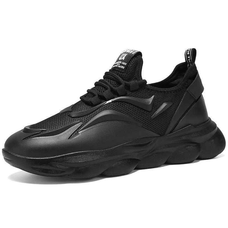 Summer Men's Shoes New Breathable Mesh Shoes Men's Sports Shoes Trend Versatile Height Increase Running Casual Shoes