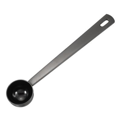 Uxcell Measuring Spoon, 5ml, Long Handle, Table Spoon, Teaspoon, Coffee Spoon, for Ground Coffee, Tea, Sugar, Cooking, Baking, Black
