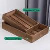 Rectangular Bamboo Bread and Pastry Display Crate
