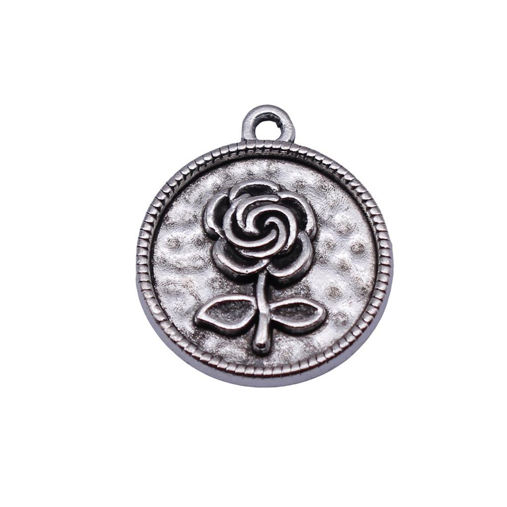 Flowers Of Life Charms Vintage Alloy Pendants For Nature Inspired Jewelry Making