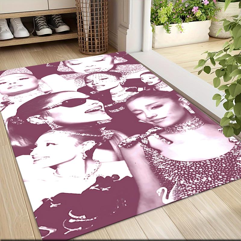 Fashion Icon Collage Carpet Rug Soft Washable Antislip Home Living Room Sofa Mats Personalized Christmas Rug
