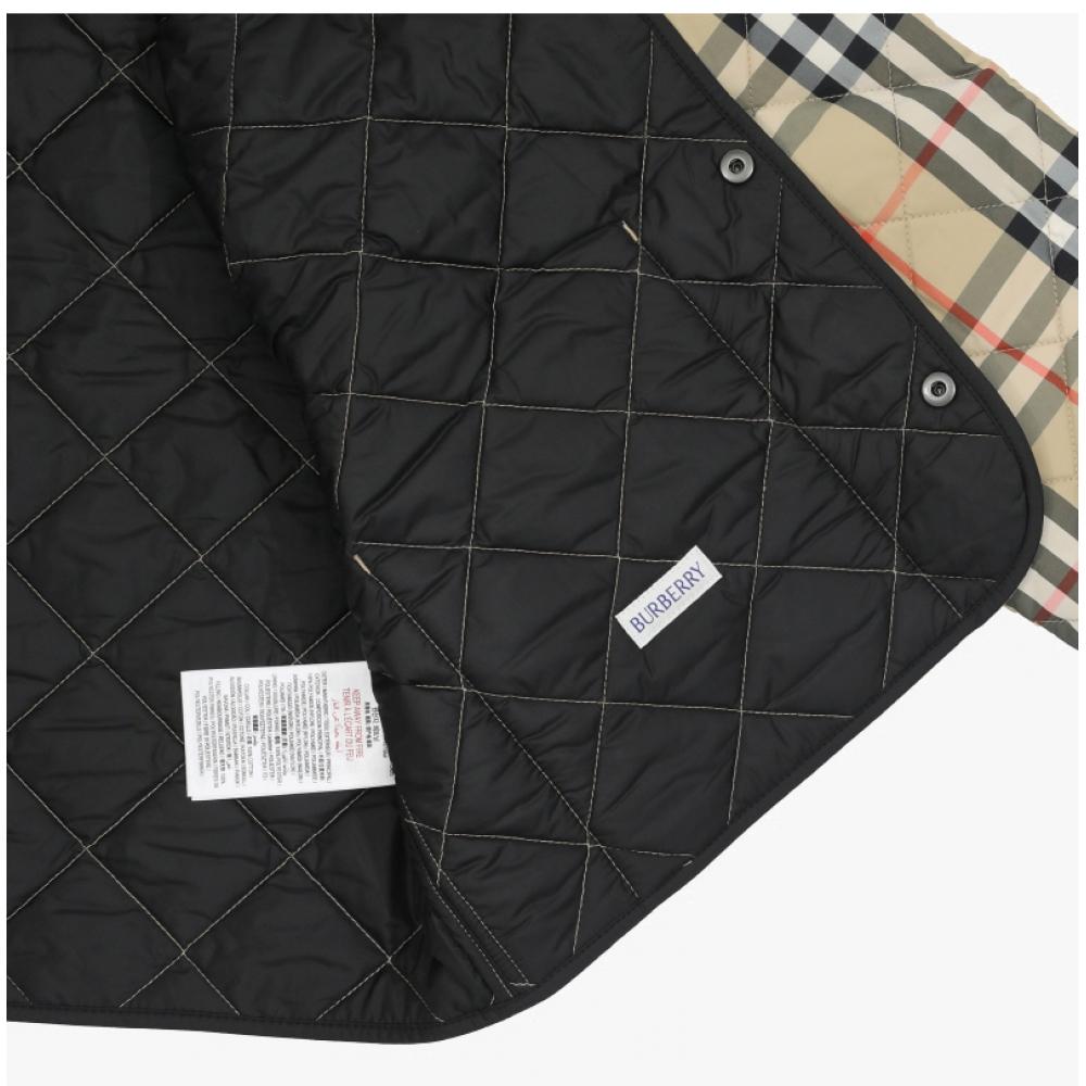 Burberry Kids Jacket Vintage Check Diamond Quilting  Adult Size  8108500 B9368