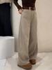 Women's Khaki Wide-Leg Jeans - 2026 Autumn Fashion Versatile Casual Style
