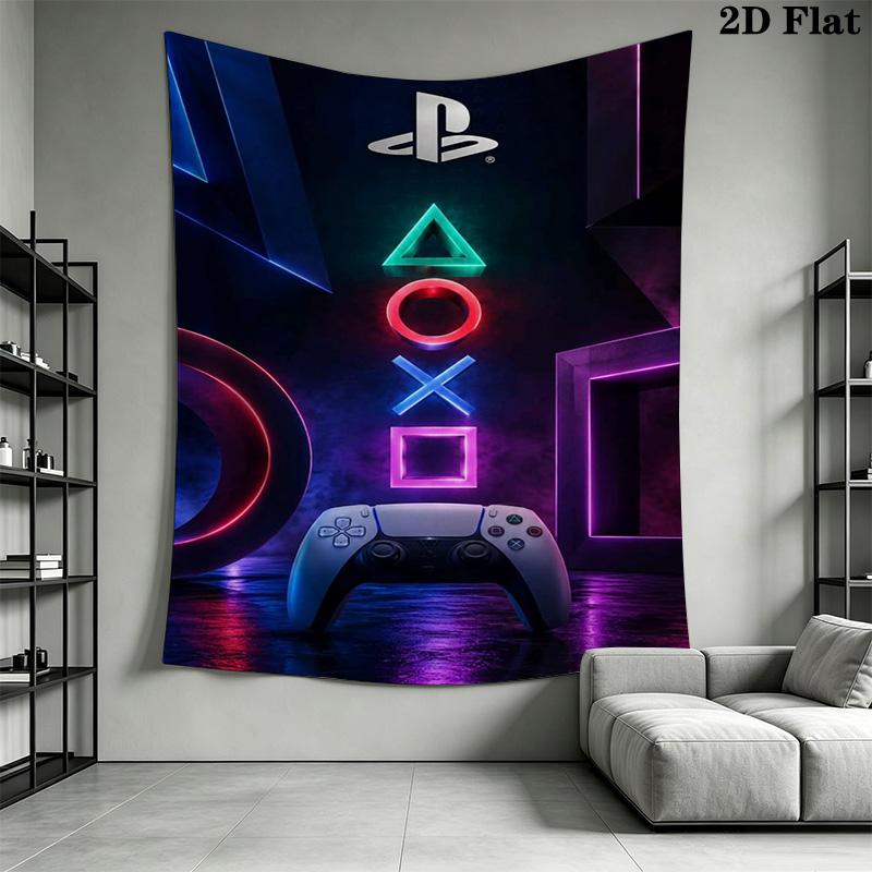 Video Game Controller Tapestry Tapestry Fashion Print Background Cloth Atmospheric Background Cloth Christmas Gift Background Wall Hanging Cloth
