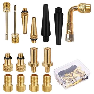 Adaptateur de Valve de Vélo Samcos Lot de 16 Pièces avec Boîte Français,