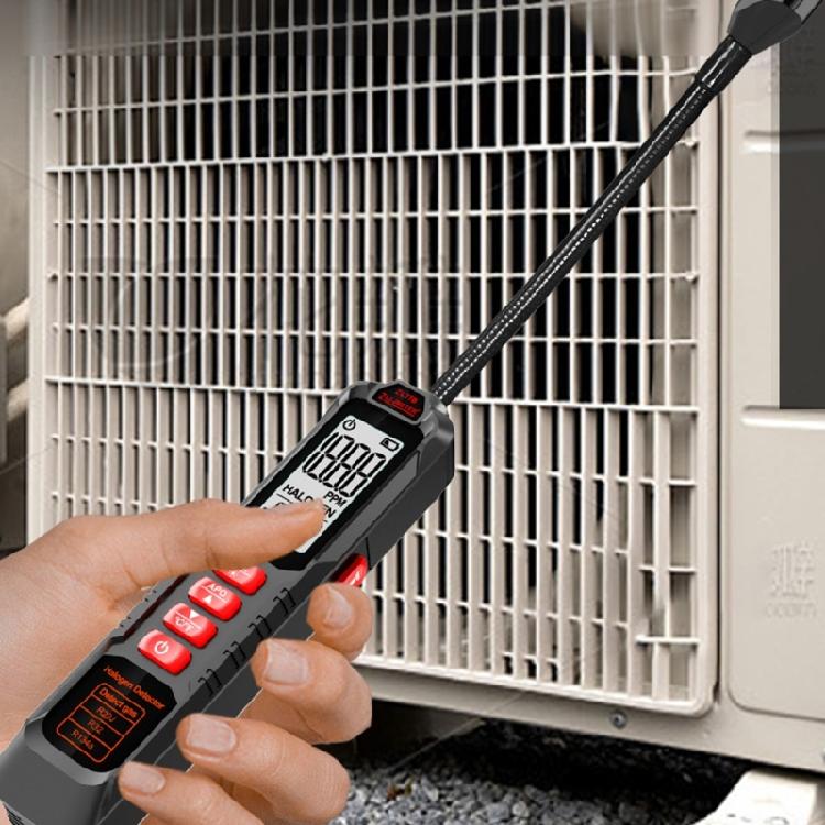 AC Sniffer CFCs HCFCs Gas Tester with Light & Alarm Leak Detector Halogen Leak Tester 0-1000PPM
