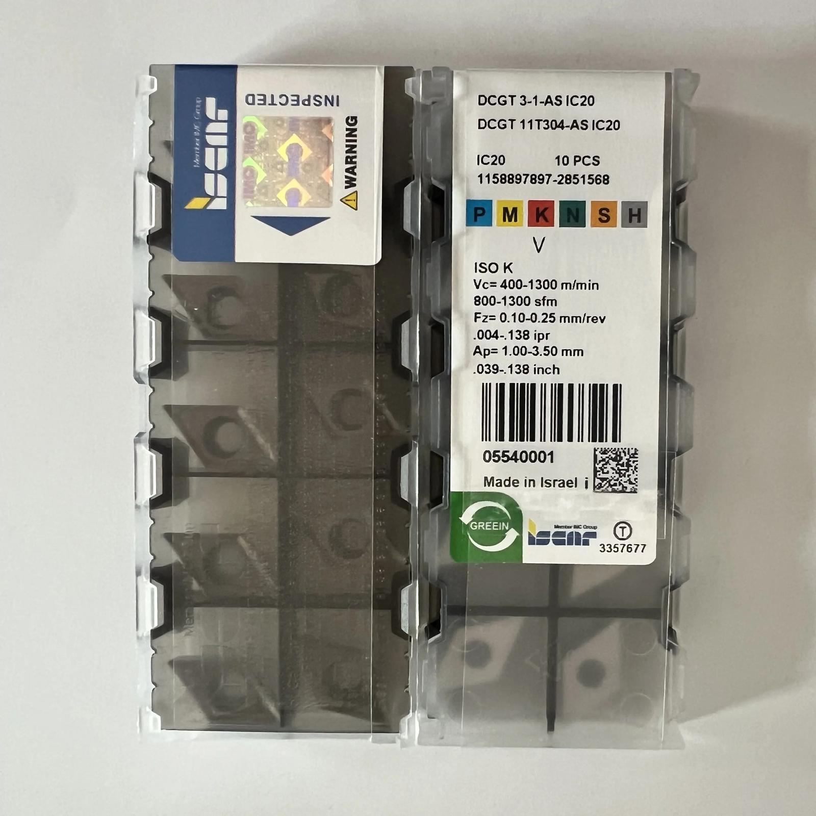 

DCGT11T304-AS IC20 /Промислові змінні твердосплавні пластини 10 шт.