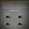 Car English Voice Broa ast Reverse Backup Parking Detector System with 4 Radar Sensor Black