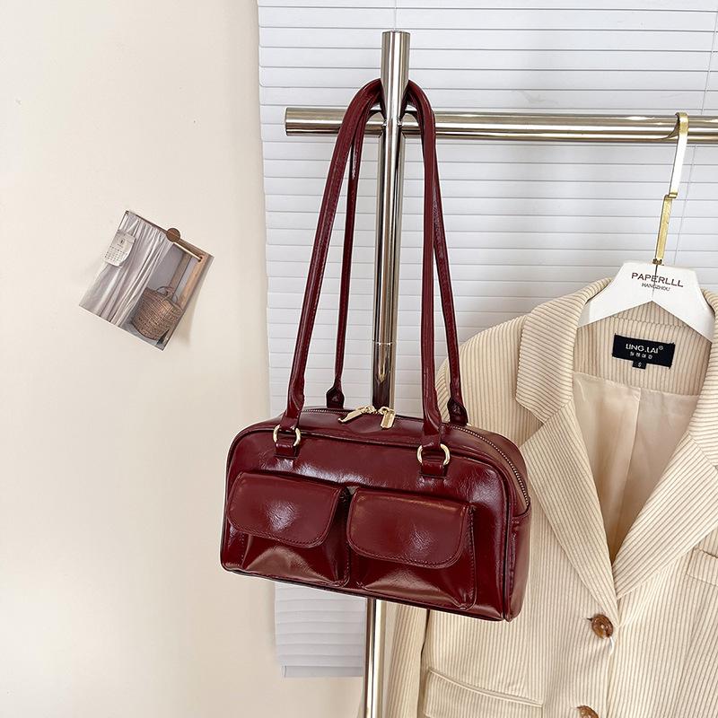 Nischen-Pendler-Achselhöhlen-Kissen-Tasche Damen neu Maillard Retro High-End-Mode vielseitige Schultertasche