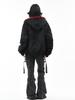 Men's Red Fur Collar Retro PU Leather Cotton Jacket - Heavyweight Warm Outerwear