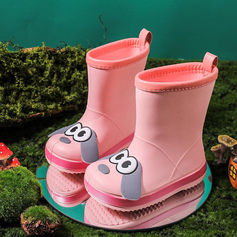 Children's Rain Boots Boys Girls New Kindergarten Baby Water Shoes Waterproof Non-Slip Outdoor Wear Toddler Rain Boots