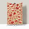 Food and Fruit Party Digitalprinted Polyester Bedroom Velvet Flannel Cover Blanket Fleece Soft Sofa Cover Blankets for Beds