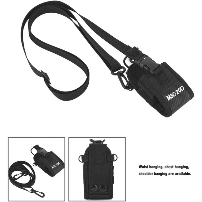 Nylon Belt Case Bag Two Way Radio Holder Holsters Portable Nylon Belt Bag Storage Pouch
