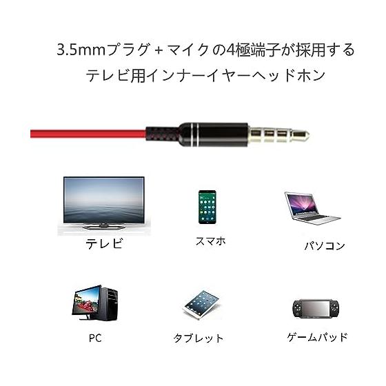 Extra Long Earphones, Wired, 3.5mm, 4-Pole Plug, 3m Cable, Canal Type, Call Compatible, Stereo, Lightweight, Noise Canceling, 10mm Driver, Stylish,