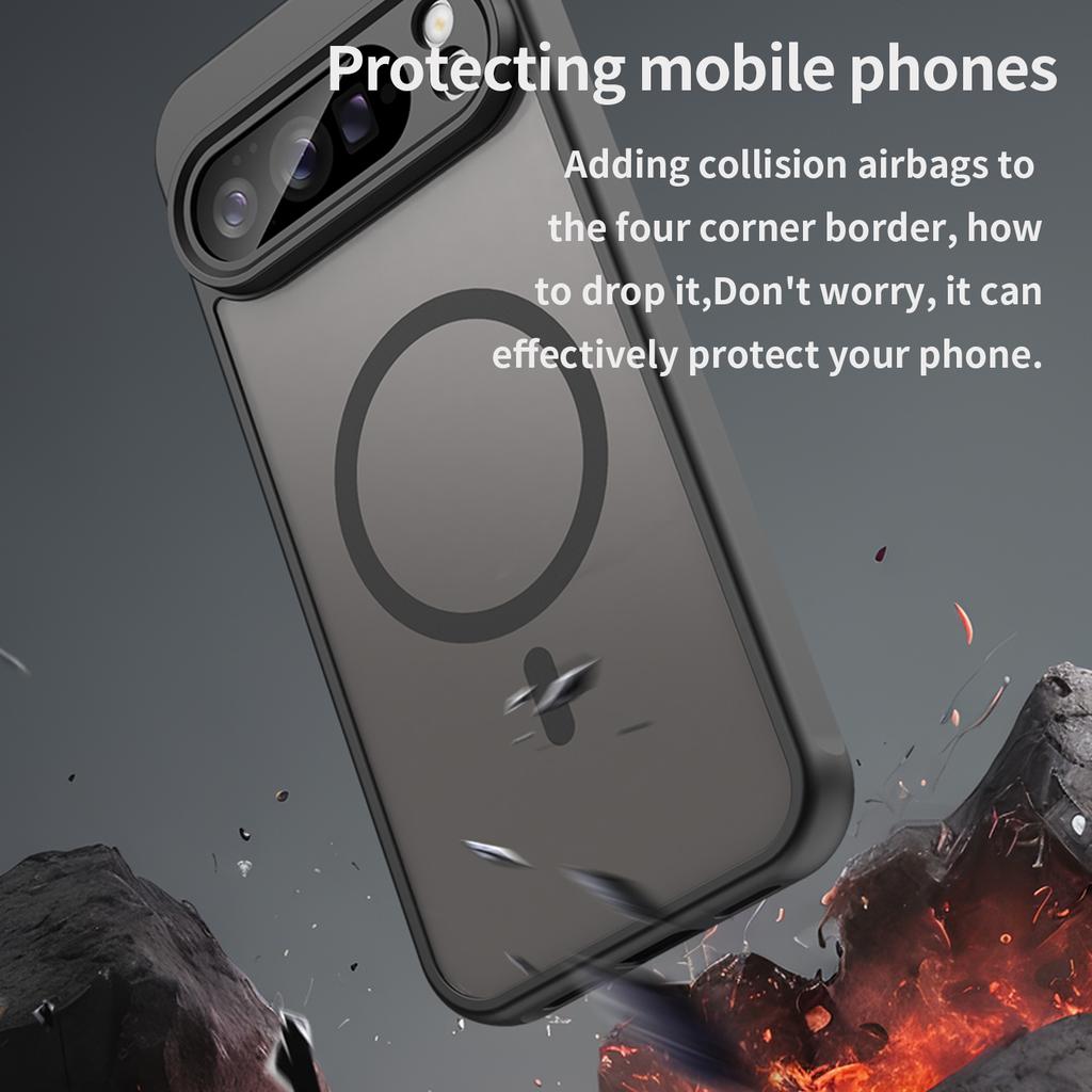 Luxus Matte Transparente Magsafe Hülle für Google Pixel 10 9 Pro XL Magnetische Kabellose Ladeabdeckung für Google 10 9 Pro 9A Funda