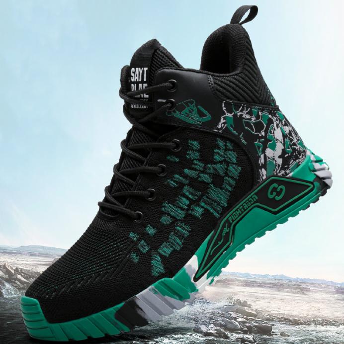 Pracovní bezpečnostní boty Muži Pracovní boty Bezpečnostní obuv s ocelovou špičkou Pánské lehké Nezničitelné boty Pracovní tenisky proti propíchnutí Pánské