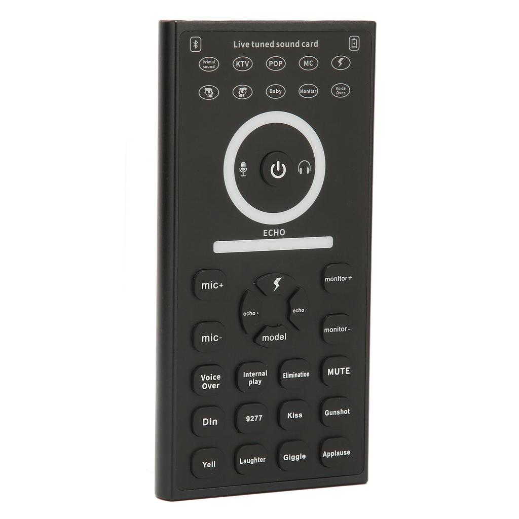Mini Voice Changer Device Multi Sound Effects Plug and Play Handheld Live Sound Card for Phone PC