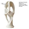 Creative Room Decorations 3D Printed Abstract Thinker Sculpture, Modern Minimalist Human Figure Statue, Handcrafted Artistic Statues Art Home