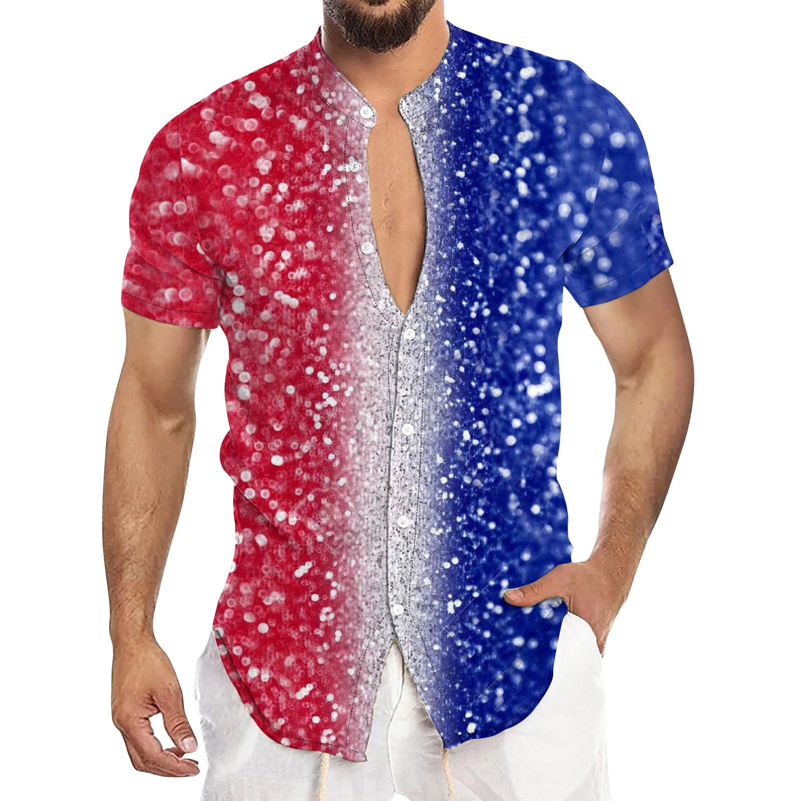 

Мужская летняя новая свободная рубашка с коротким рукавом с принтом, кардиган, пляжная рубашка XL белый