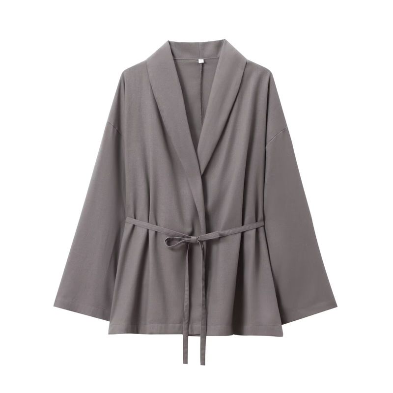 Kaslead New Arrival Women's Clothing Fashion Style with Belt Kimono Outerwear Casual Pants 8338735 4391436