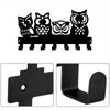 Owl Shaped Key Holder Wall Hook, 24.9cm Metal Coat Hat Hook for Hallway Office Kitchen Bathroom Indoor Decor