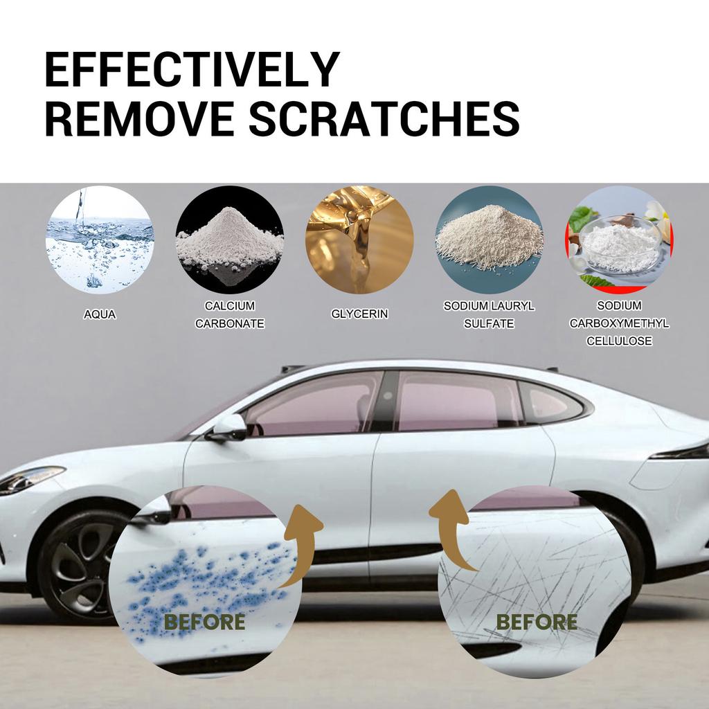 Homonth Scratch Cream Car Repair Care Paint Maintenance Refurbishment Cleaning Brightening Car Scratch Care Cream Less
