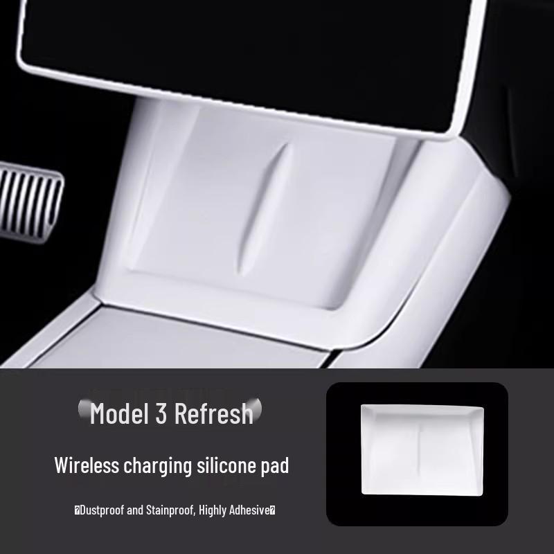 Tesla Model Y/YL/3 Center Console Dashboard Sticker - White Interior Decoration