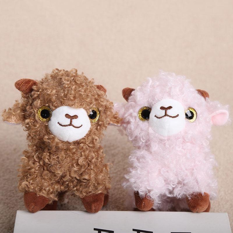 Cute Curly Sheep Plush Toys With Soft Fluffy Fabric Shiny Eyes Perfect For Kids Gifts Home Bedroom Decor