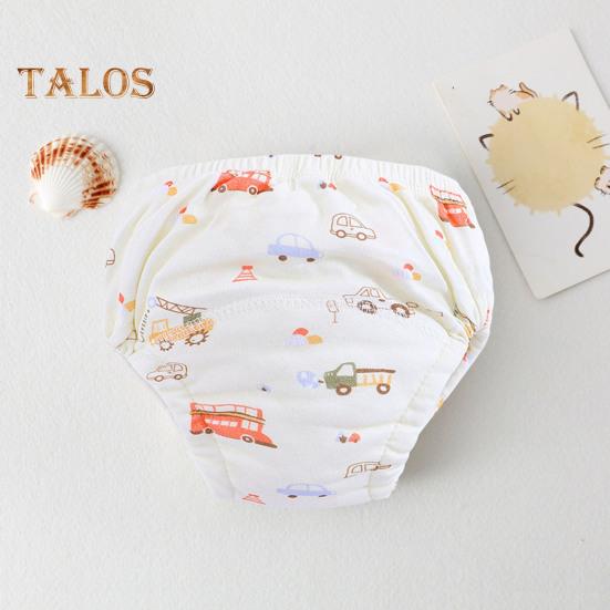 6Pcs Potty Training Underwear Breathable Baby Diapers Leak-proof Toilet Training Pants Adjustable Elastic Bands Toddler Pee Pants