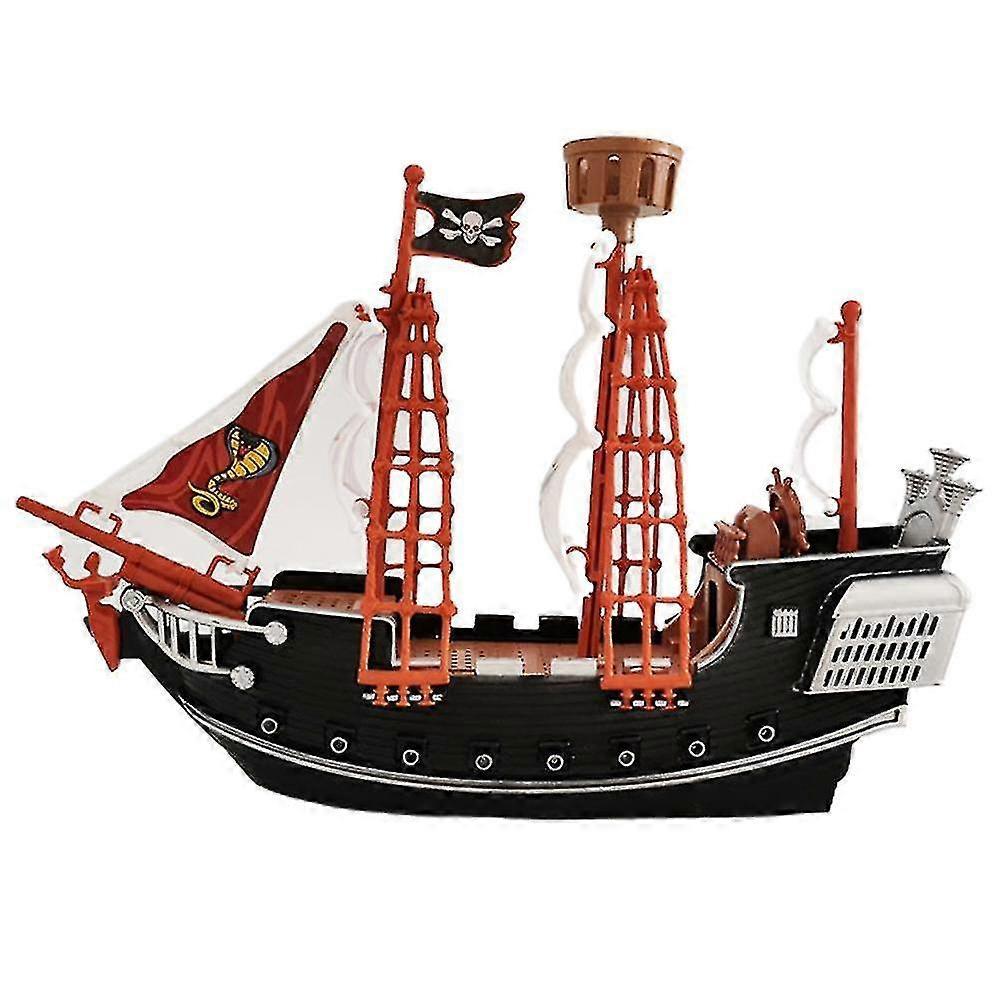 Childrens Pirate Ship Pretend Toy Home Decoration Ornaments Safety Durable Pirate Ship Model For Kids