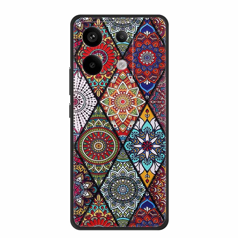 3D Emboss Case For Redmi Note 14S Case 14 S Coque Black Silicone Soft Back Cover For Redmi Note 14 4G 5G Phone Case Note14 Pro