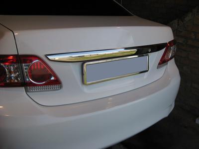 Superposición sobre el número 2010-2013 (acero inoxidable) Para Toyota Corolla