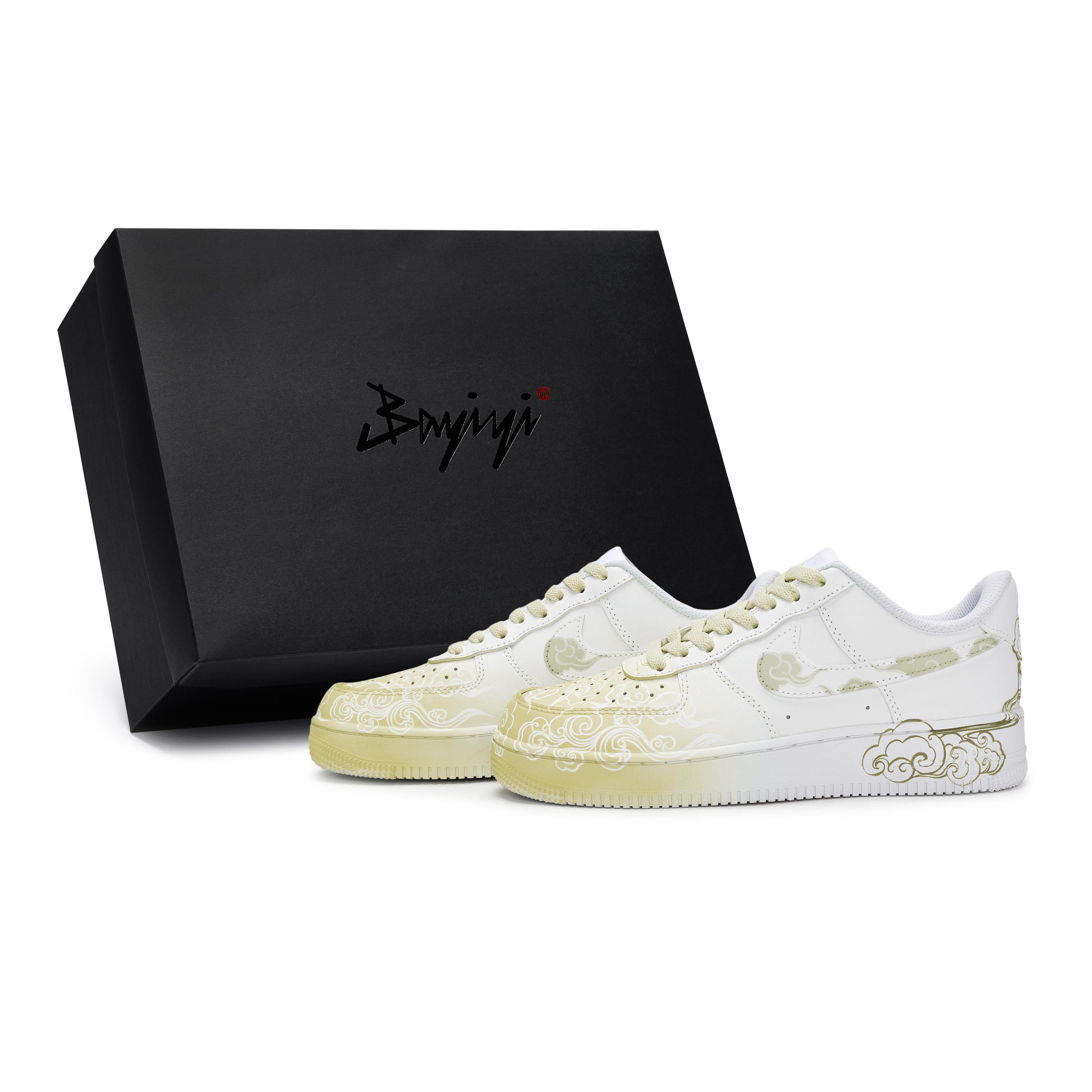 

Nike Air Force 1 Skateboard Shoes Unisex Low Top Beige Yellow CW2288-111(Team80-S-BOX) 37.5