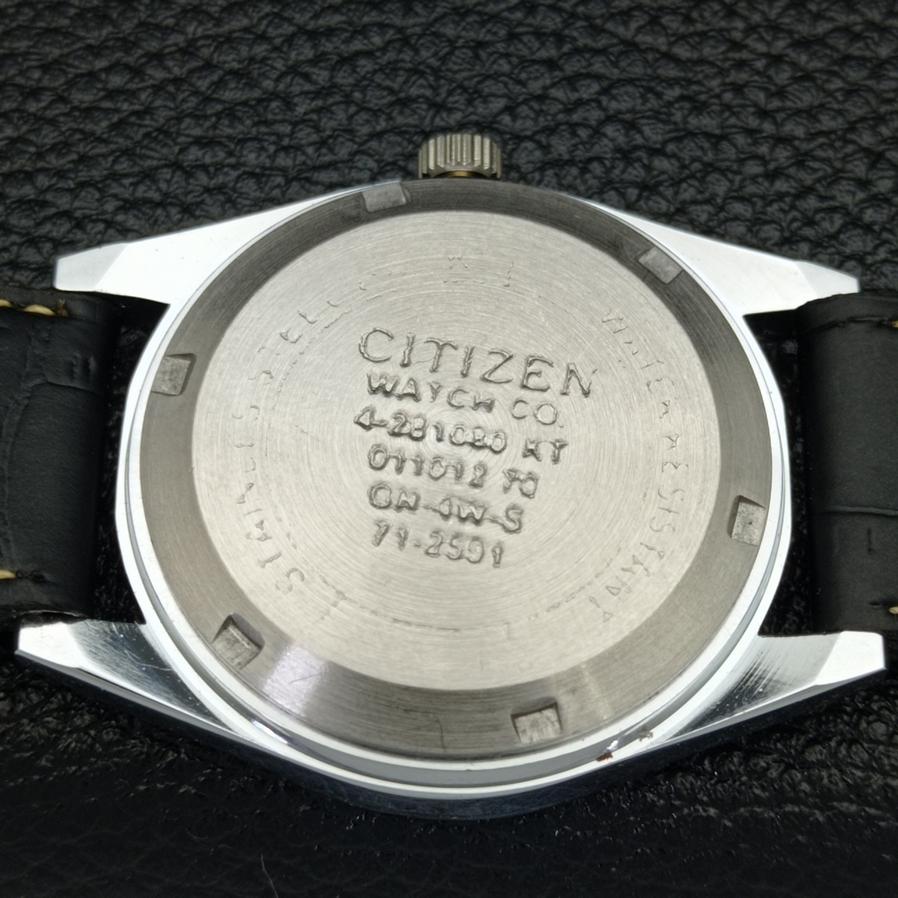 MENS REFURBISHED CITIZEN 8200 JAPAN AUTOMATIC WHITE DIAL WATCH a426235-2 RL620c-a426235