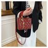 Trendy Diamond Quilted Faux Leather Shoulder Bag for Women Korean Style Fashionable Crossbody Square Purse