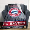 Bayern Munich Customize Text Blanket Throw Customizable Blanket Warmthful Decor Perfect for Bed Seaside Office Chair Couch Four Seasons Multipurpose