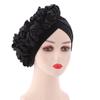 2022 New Design Women African Turban Headwraps Fashion Plain Auto Gele Discoid Flowers Cap Bonnet Hijab