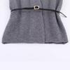 European American Women's Fashion Wool Belted Jacket