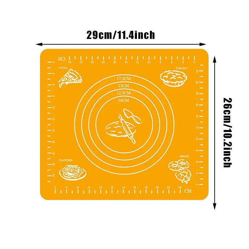 Silicone Mat Kitchen Kneading Dough Baking Mat Dough Pads Slip Baking Roller Surface and Surface Pads Tools Sheet Accessories