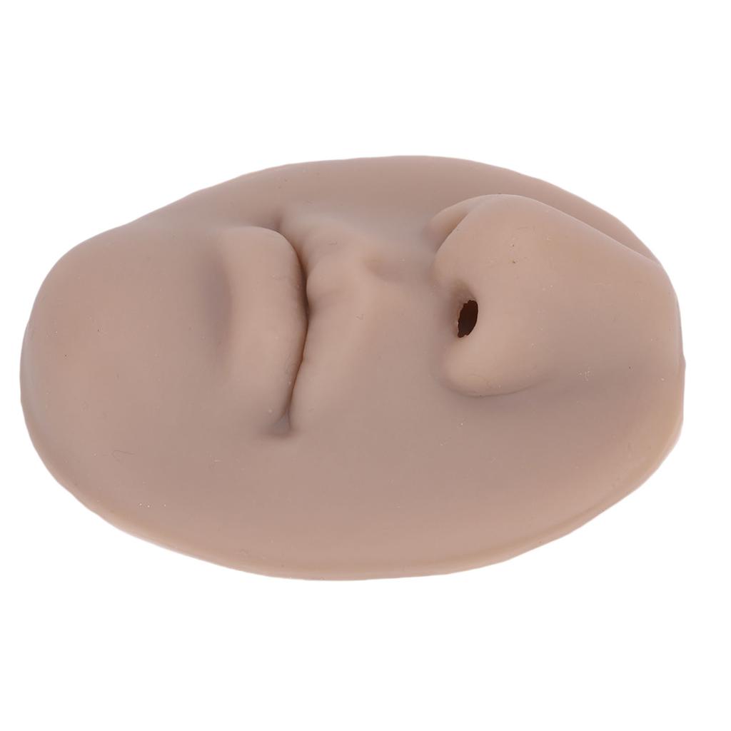 5D Silicone Nose Mouth Model Soft Simulating Lip Piercing Practice Model for Jewelry Display Teaching