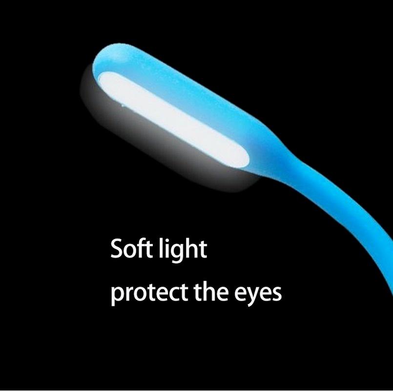 2 Pcs Mini Portable USB Book Light Reading Lamp 5V 1.2W Super Bright LED Lamp for Power Bank PC Laptop Notebook