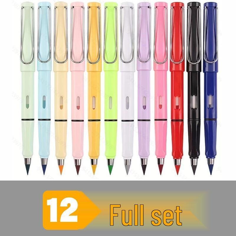 Eternal Pencil: No-Sharpen, Erasable, Break-Resistant Lead, Inkless, Ideal for Sketching & Correcting Writing Posture (Student Set)