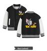 Tom and Jerry Thickened Boys' Baseball Jackets - Velvet Lined, Spring/Autumn Casual Wear