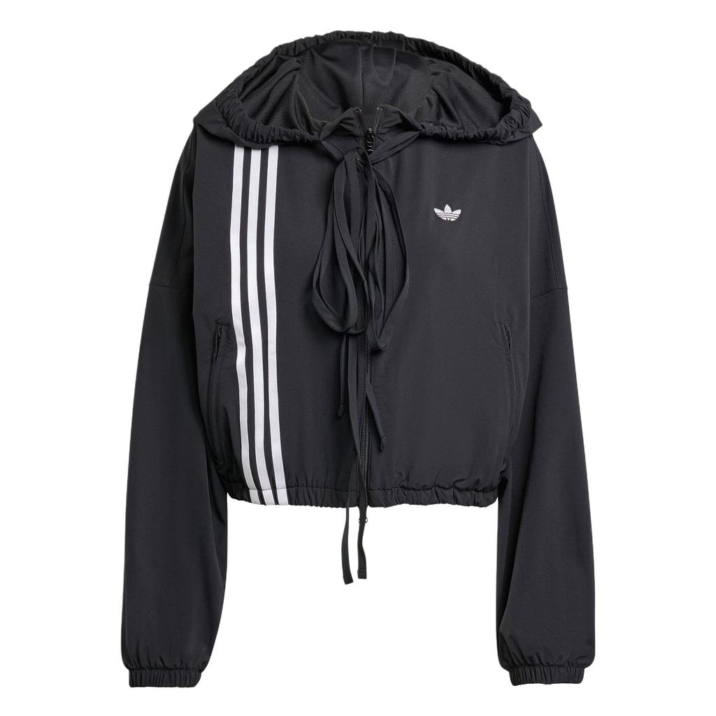 adidas Originals Tracktop Ribbon Off Placed Logo Gestreifter Sport-Hoodie Damenjacke JX2698