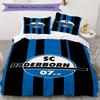 SC Paderborn 07 Pattern Bedding uilt Set uilt Cover Pillowcase Home Decoration Birthday Gift (1 * duvet cover + 2 * pillowcase without core)